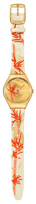Swatch Golden Red Bamboo SYXZ105