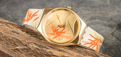 Swatch Golden Red Bamboo SYXZ105