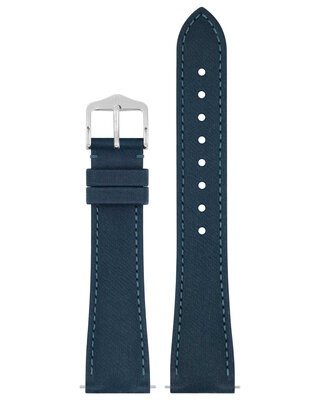 Uhrenarmband Hirsch Fibre Plant L 04299080-2, blau, Naturfasern, Länge L, Quick Release Limited Edition