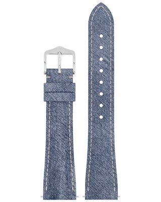 Natürliches Uhrenarmband Hirsch Fibre Plant L 04299082-2, blau, natürliche Fasern, Länge L, Quick Release Limited Edition