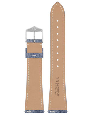 Natürliches Uhrenarmband Hirsch Fibre Plant L 04299082-2, blau, natürliche Fasern, Länge L, Quick Release Limited Edition