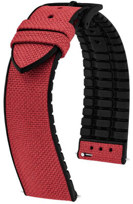 Textilband Hirsch Arne L 0925090060-5, rot, Textil/Naturkautschuk, Länge L, Quick Release