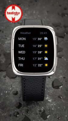 Amazfit Active 2 (Square) Black Leather (+Ersatz-Uhrenarmband)