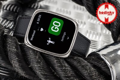 Amazfit Active 2 (Square) Black Leather (+Ersatz-Uhrenarmband)