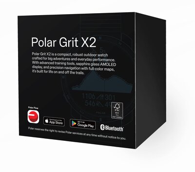 Polar Grit X2 Night Black, Größe S-L