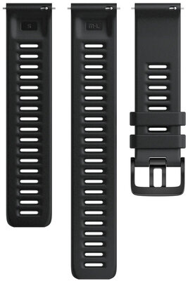 Silikon-Uhrenarmband Polar 22mm, schwarz, Größe S, M/L, Quick Release, mit Zahlungsfunktion