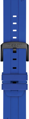 Silikonband Tissot T852.050.991 22mm, Blau, Quick Release