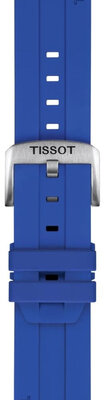 Silikonband Tissot T852.051.021 22mm, Blau, Quick Release