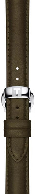 Lederband Tissot T852.046.066 15mm, Grün, Quick Release