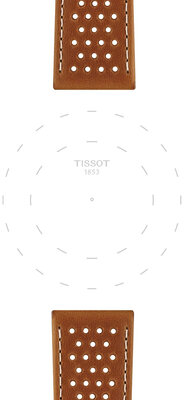 Lederband Tissot T852.051.017 22mm, Braun, Quick Release
