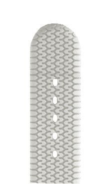 Silikonband Hirsch Racing L 40238800-2, weiß, Länge L