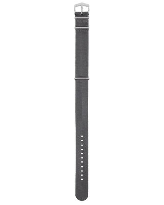 Textil-Uhrenarmband Hirsch Rush Recycle XL 40536030-2, grau, Länge XL