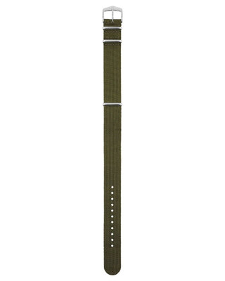 Textil-Uhrenarmband Hirsch Rush Recycle XL 40536040-2, grün, Länge XL
