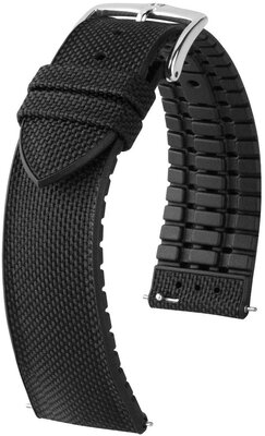 Kunstlederband Hirsch Arne 0925090150-2, schwarz, Quick Release