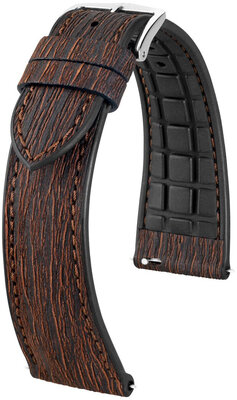 Kunstlederband Hirsch Bark 0935045115-2, Braun, Quick Release