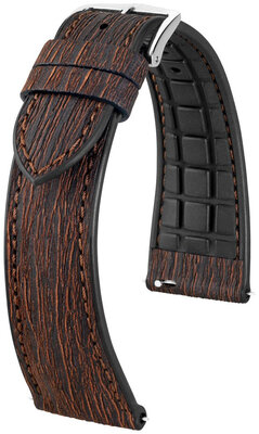 Hirsch Bark L 0935045015-2 Lederband, braun, Länge L, Quick Release