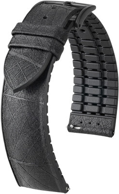 Lederband Hirsch Leaf L 0925046050-5, schwarz, Länge L, Quick Release