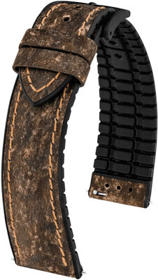 Kunstlederband Hirsch Stone 0925044110-5, Braun, Quick Release