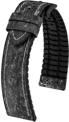 Lederband Hirsch Stone L 0925044050-5, schwarz, Länge L, Quick Release