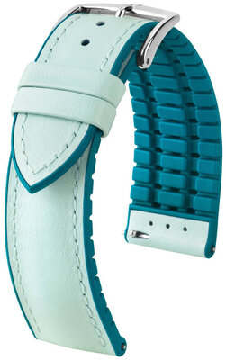 Lederband Hirsch Lindsey 0928302181-2, Blau, Kalb, Quick Release