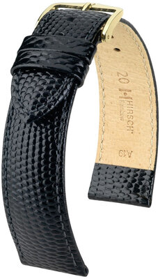 Lederband Hirsch Rainbow 12302650NQ-1, schwarz, Kalb