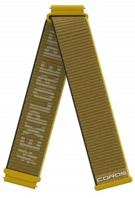 Coros Nylonband (für Apex 2 Pro), gelb, verkürzt, Quick Release