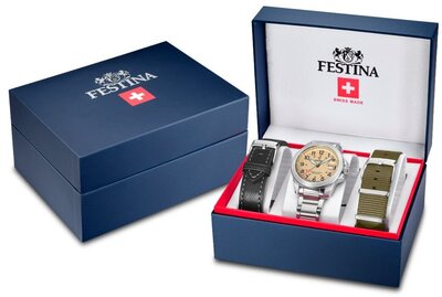 Festina Swiss Made Field 20081/1 (+ 2 Ersatz-Uhrenarmbänder)