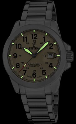 Festina Swiss Made Field 20081/1 (+ 2 Ersatz-Uhrenarmbänder)