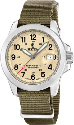 Festina Swiss Made Field 20081/1 (+ 2 Ersatz-Uhrenarmbänder)