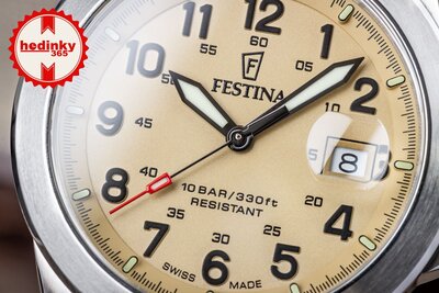 Festina Swiss Made Field 20081/1 (+ 2 Ersatz-Uhrenarmbänder)