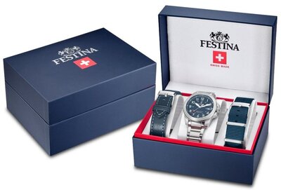 Festina Swiss Made Field 20081/2 (+ 2 Ersatz-Uhrenarmbänder)