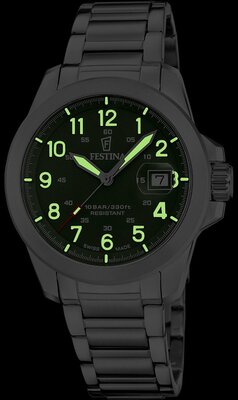 Festina Swiss Made Field 20081/3 (+ 2 Ersatz-Uhrenarmbänder)