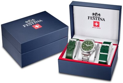 Festina Swiss Made Field 20081/3 (+ 2 Ersatz-Uhrenarmbänder)