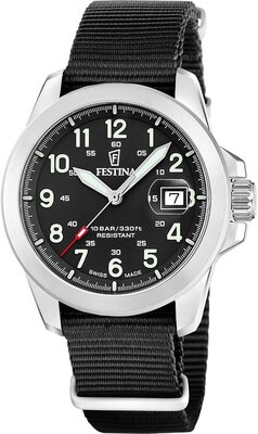 Festina Swiss Made Field 20081/4 (+ 2 Ersatz-Uhrenarmbänder)
