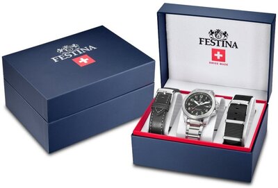 Festina Swiss Made Field 20081/4 (+ 2 Ersatz-Uhrenarmbänder)