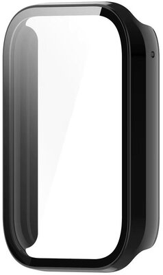 Schutzhülle (pro Xiaomi Smart Band 9 Pro), Kunststoff, schwarz + Glas