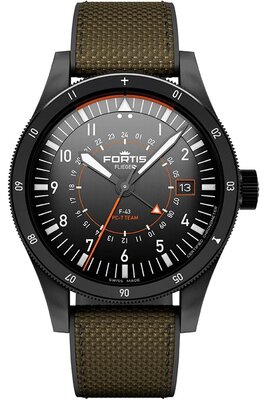 Fortis Flieger F-43 Triple-GMT Automatic COSC Chronometer F4260004 Limited Edition 100pcs (+ Ersatzband)