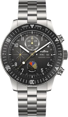 Fortis Novonaut N-42 Automatic Chronograph Amadee-24 F2040016 Limited Edition 100pcs (+ Ersatz-Uhrenarmband)