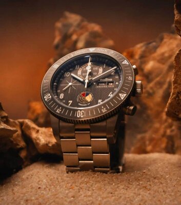 Fortis Novonaut N-42 Automatic Chronograph Amadee-24 F2040016 Limited Edition 100pcs (+ Ersatz-Uhrenarmband)