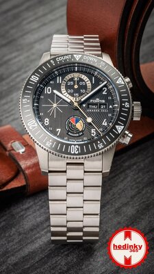 Fortis Novonaut N-42 Automatic Chronograph Amadee-24 F2040016 Limited Edition 100pcs (+ Ersatz-Uhrenarmband)