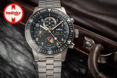 Fortis Novonaut N-42 Automatic Chronograph Amadee-24 F2040016 Limited Edition 100pcs (+ Ersatz-Uhrenarmband)