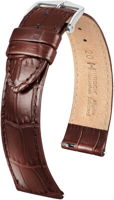 Hirsch Louisianalook Lederband L 03427010-2, braun, Kalbsleder, Länge L