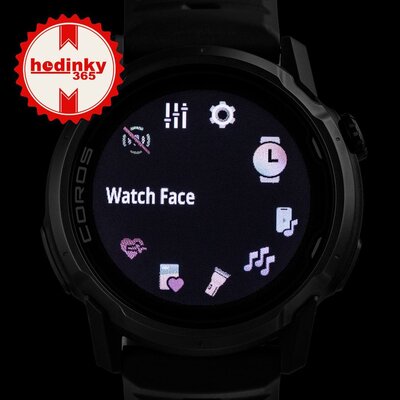 Coros Apex 4 46mm Black / Silicone band