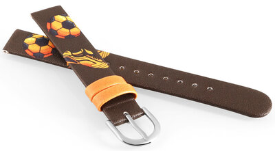 Kunstlederband JVD JVDRJ7229.2 14mm, Braun, Kinder