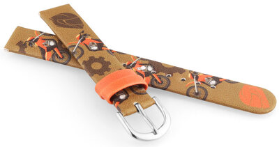 Kunstlederband JVD RJ7233.2 14mm, Braun, Kinder