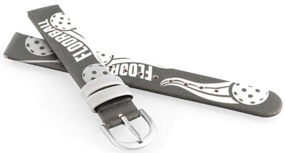 Kunstlederband JVD RJ7234.1 14mm, Grau, Kinder