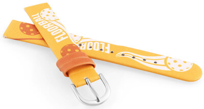 Kunstlederband JVD RJ7234.2 14mm, Gelb, Kinder