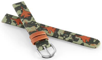 Kunstlederband JVD RJ7235.2 14mm, Grün, Kinder