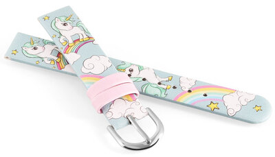 Kunstlederband JVD RJ7239.2 14mm, Blau, Kinder