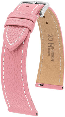 Lederband Hirsch Bologna 01802122-2, Rosa, Kalb, Quick Release